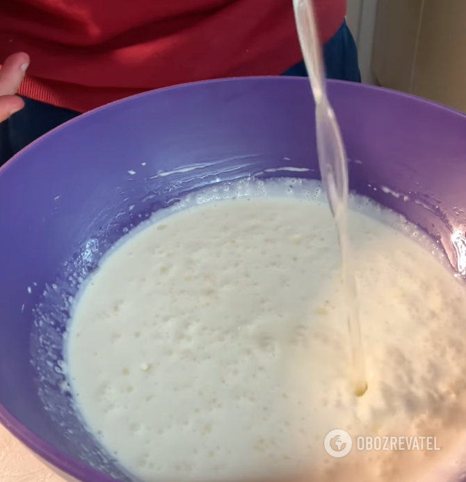 Preparing a dessert