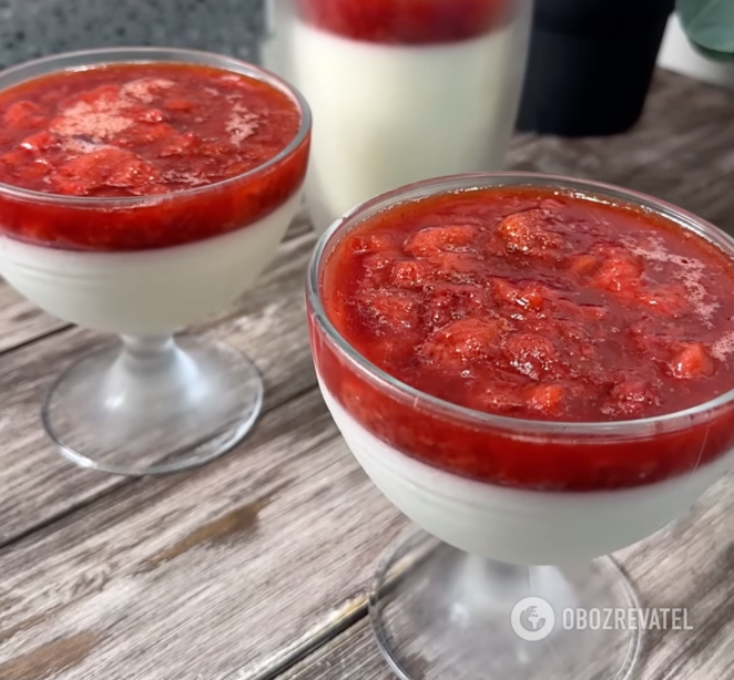 Delicious panna cotta