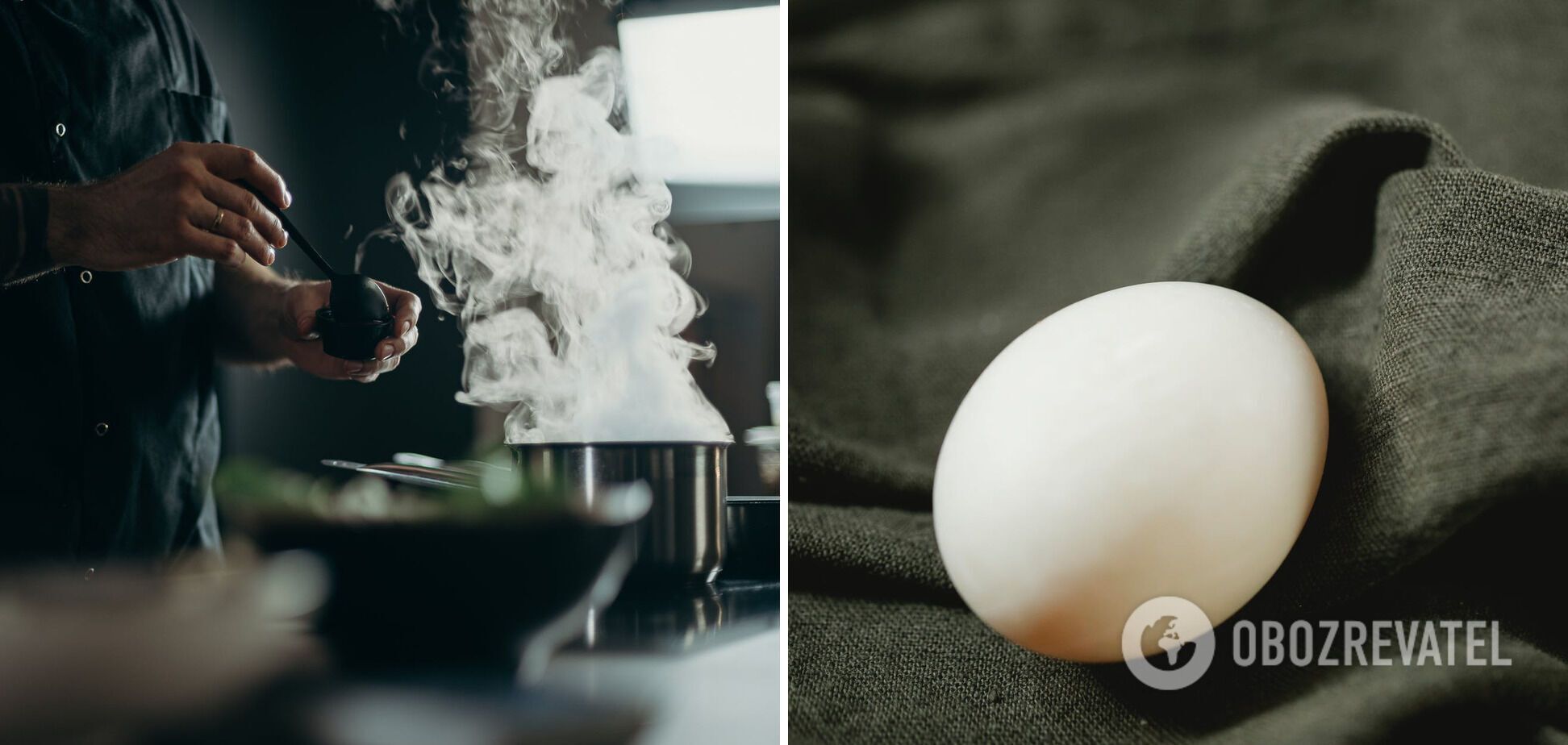 Boiling eggs for pies