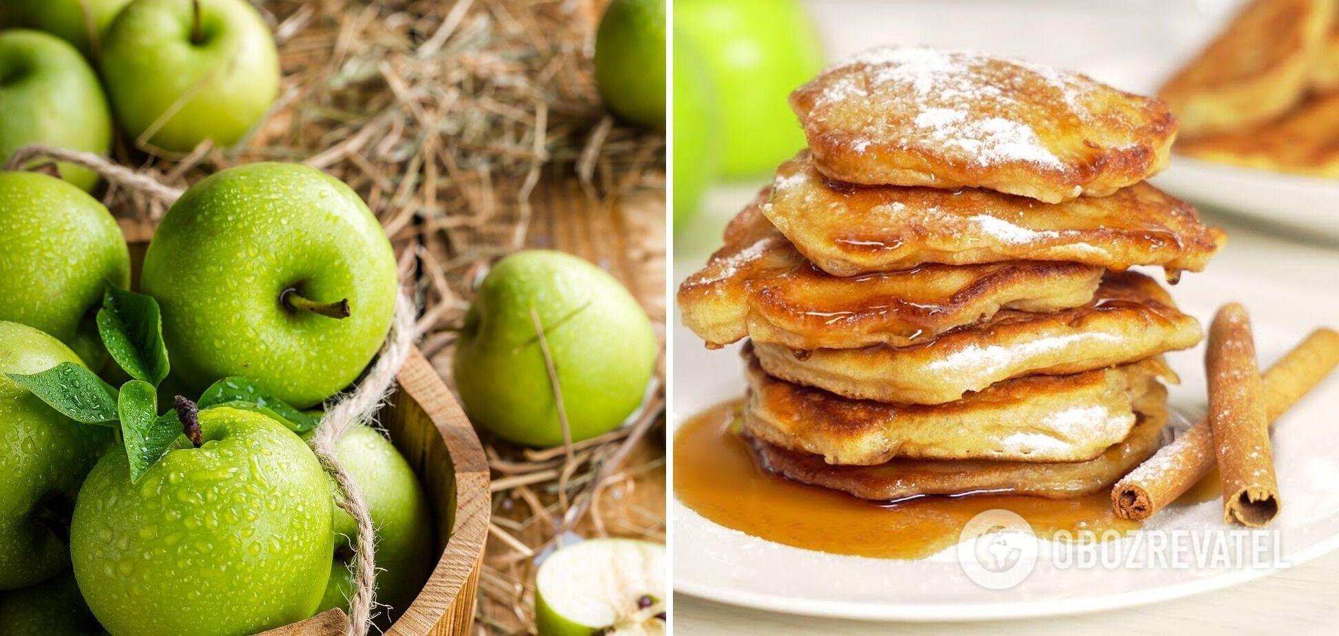 Apple pancakes on kefir: always come out fluffy