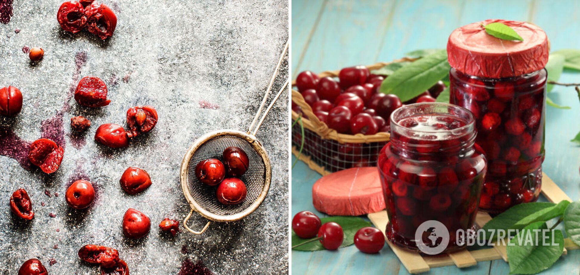 Ready-made cherry jam