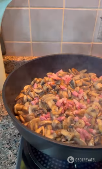 Real Georgian banosh with bryndza cheese and mushrooms: what cereal to add