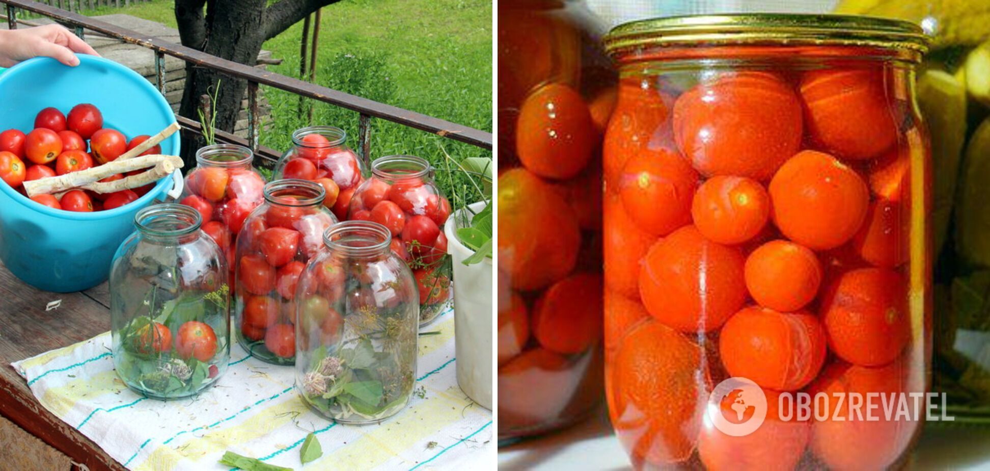 Pickled cherry tomatoes: can be eaten immediately or stored for the winter