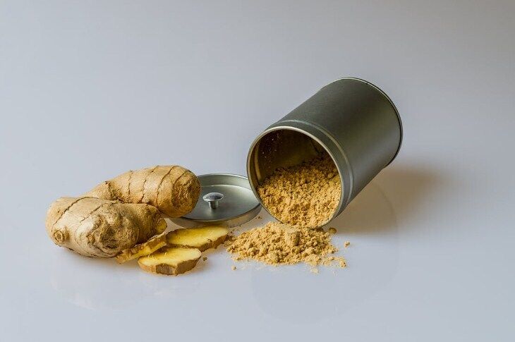 Fresh and dried ginger