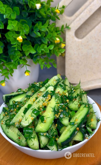 Pickled cucumbers with mustard in 5 minutes: preparing a refreshing summer appetizer