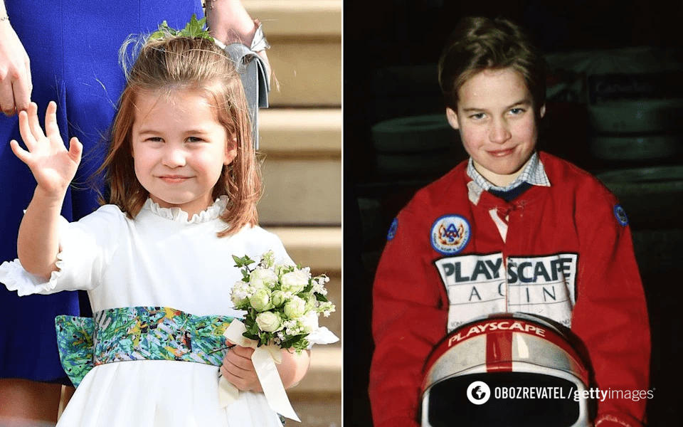 A copy of her father. The network compared Princess Charlotte to young Prince William