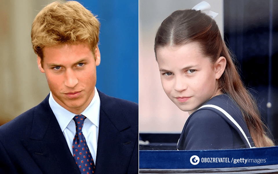 A copy of her father. The network compared Princess Charlotte to young Prince William