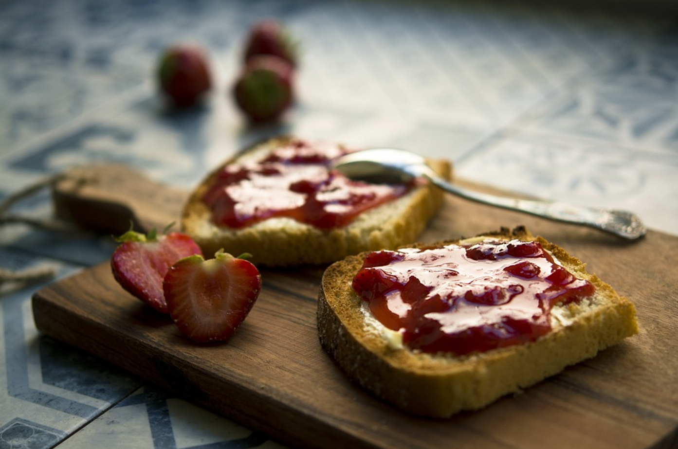 Homemade strawberry jam