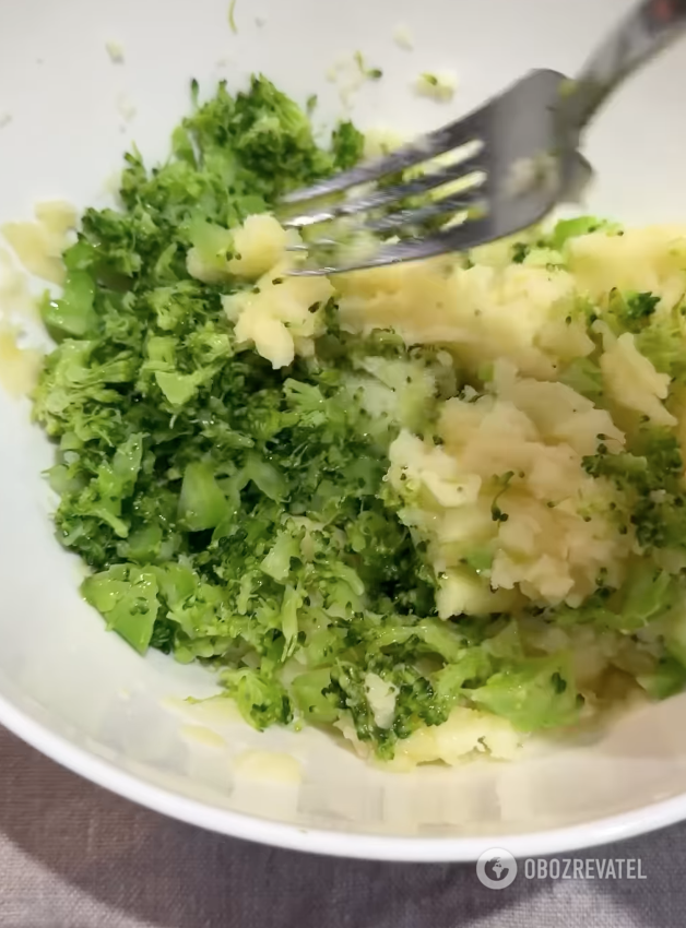 Broccoli for mashed potatoes