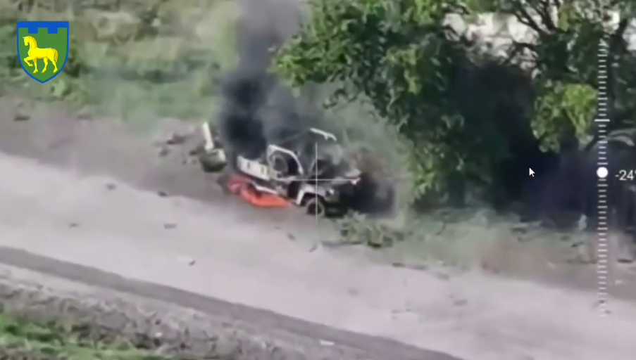 ''Brilliant work'': Ukrainian soldiers turn an enemy buggy into scrap metal. Video