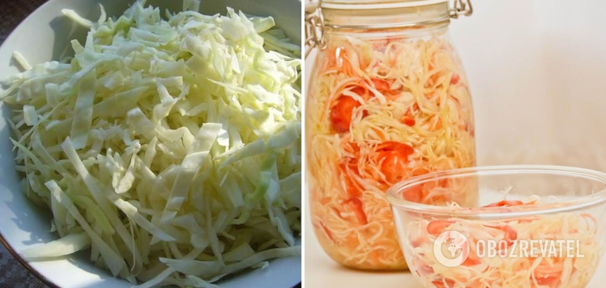 Simple cabbage salad for the winter