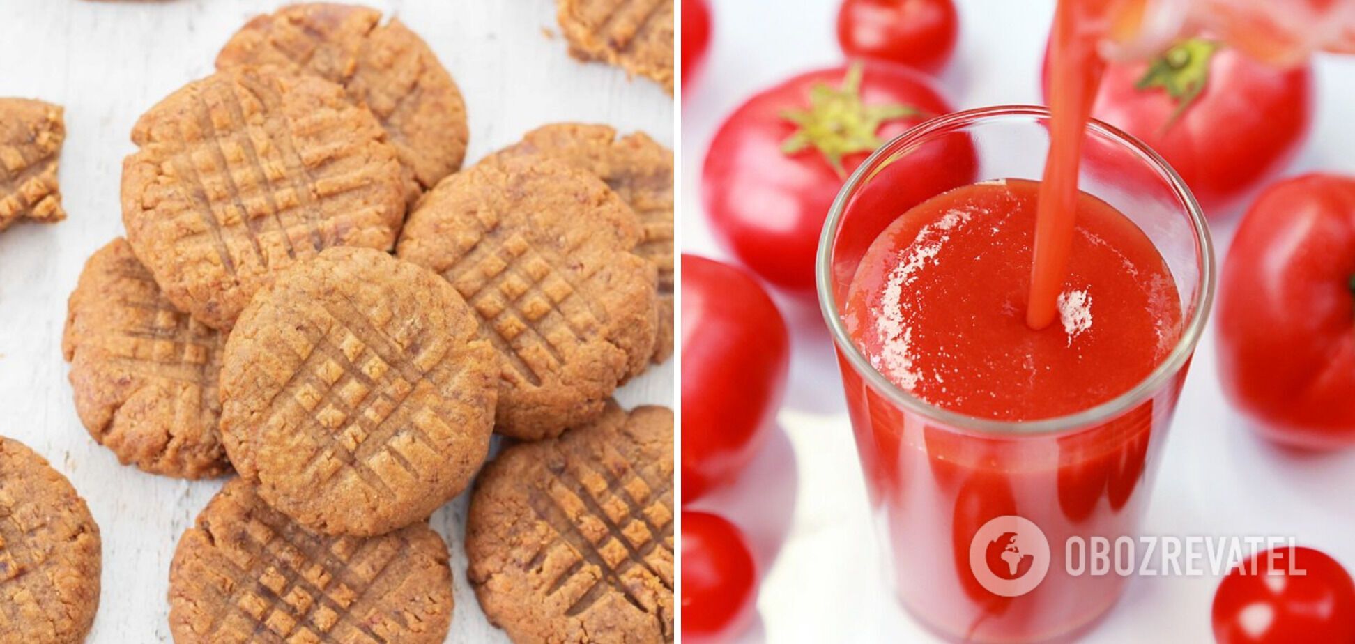 Tomato cookies in the oven