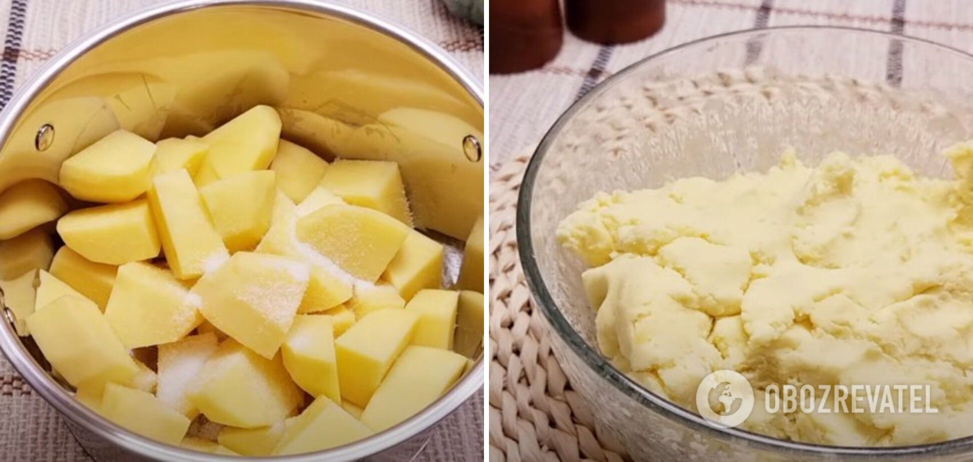 Potato dough for the dish