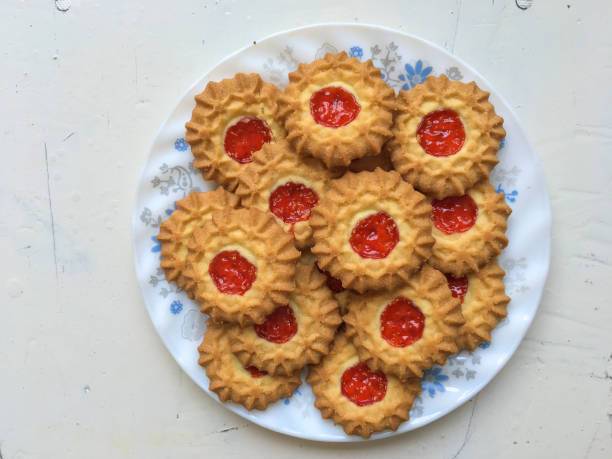 Shortbread cookies with butter