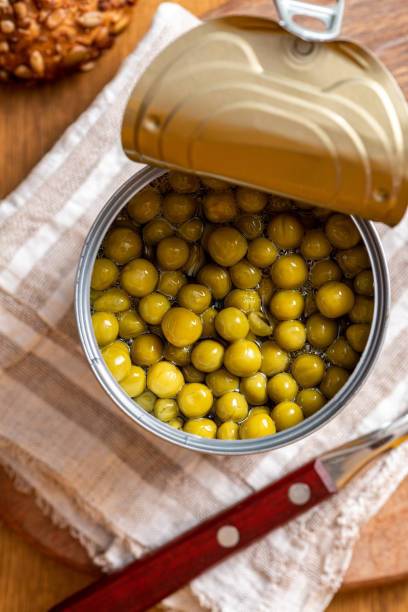 Canned peas at home