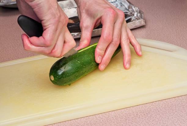 Cooking a dish with zucchini