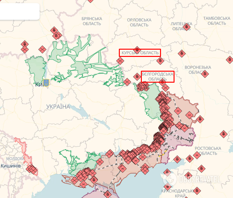 Kursk and Belgorod regions