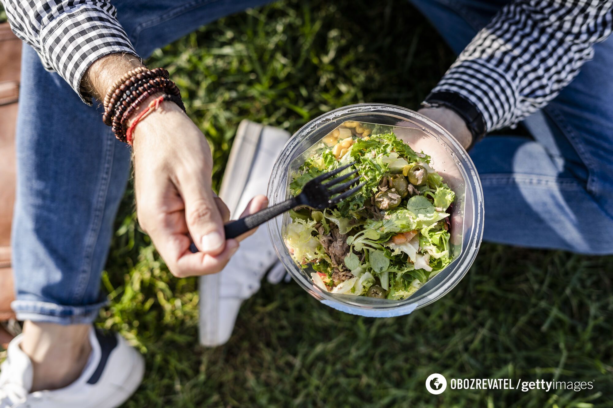 Summer salad with fish