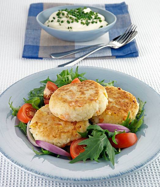 Homemade fish cakes