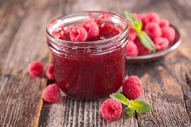 Pitted raspberry jam