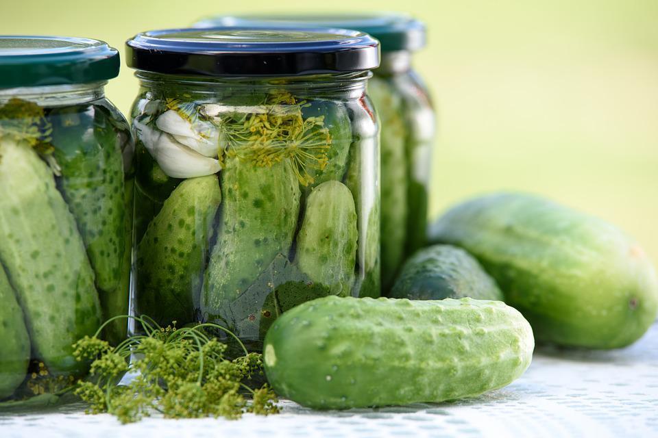 Pickled cucumbers with ketchup for the winter