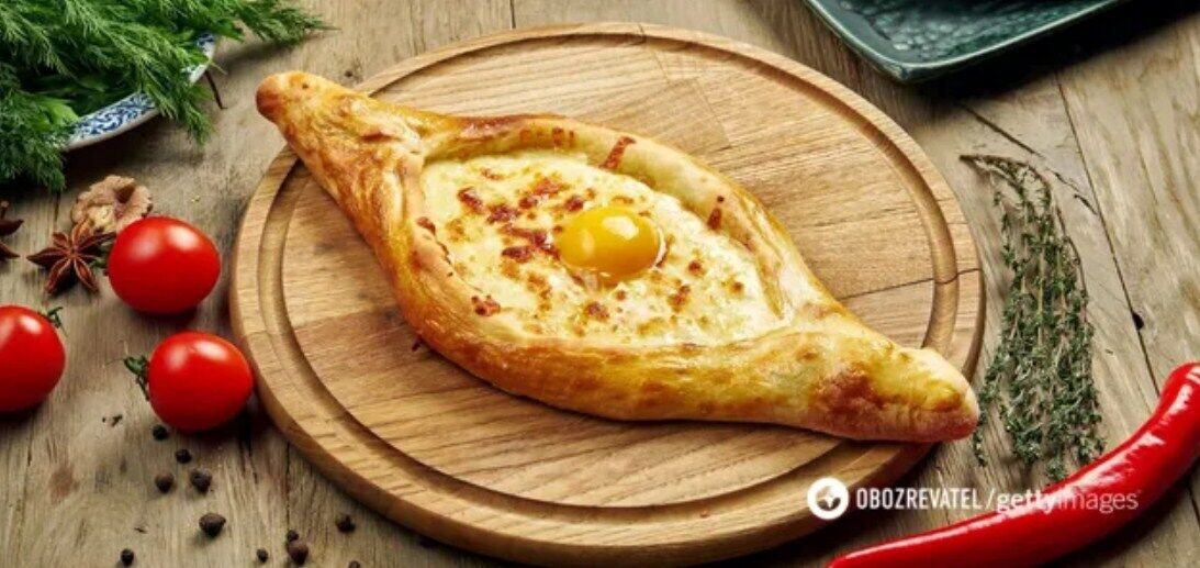 Diet recipe for Ajarian khachapuri