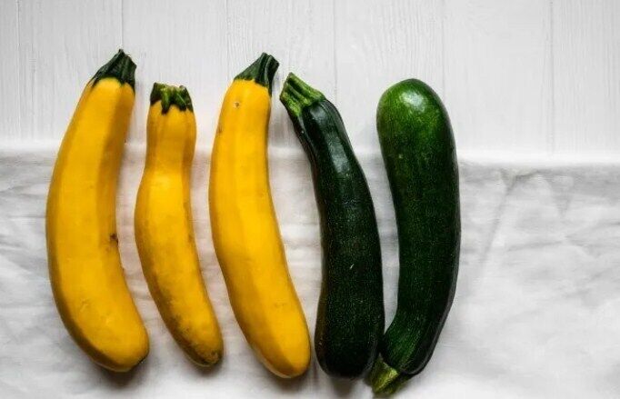 Marinated zucchini with spices and garlic