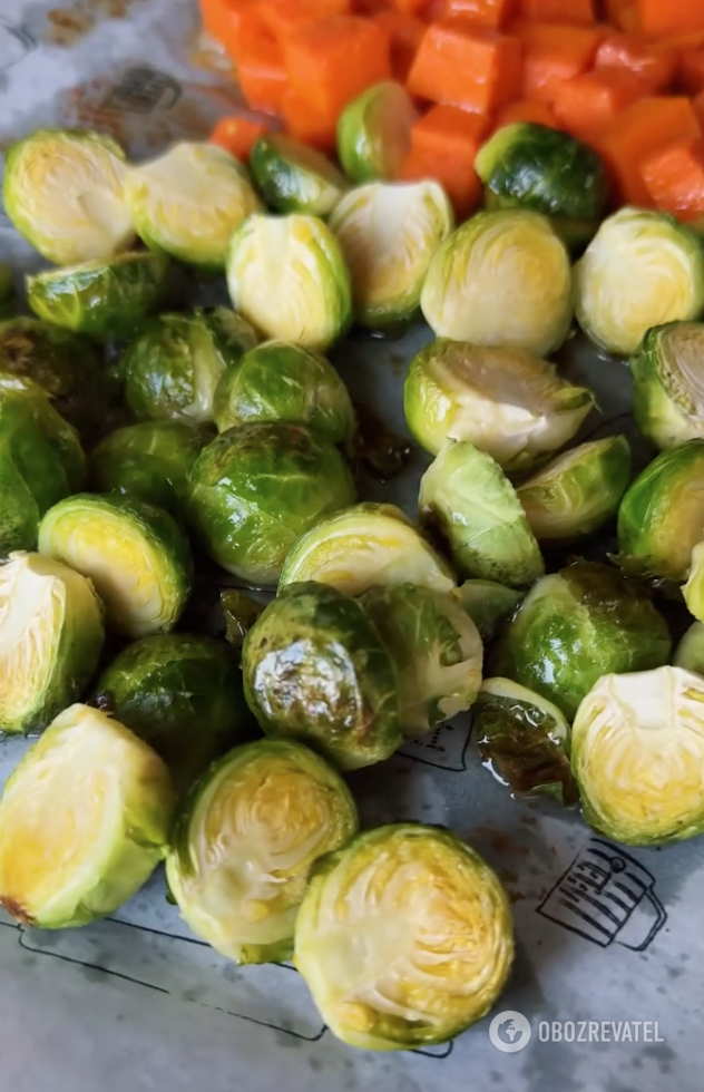 Baked vegetables for the dish