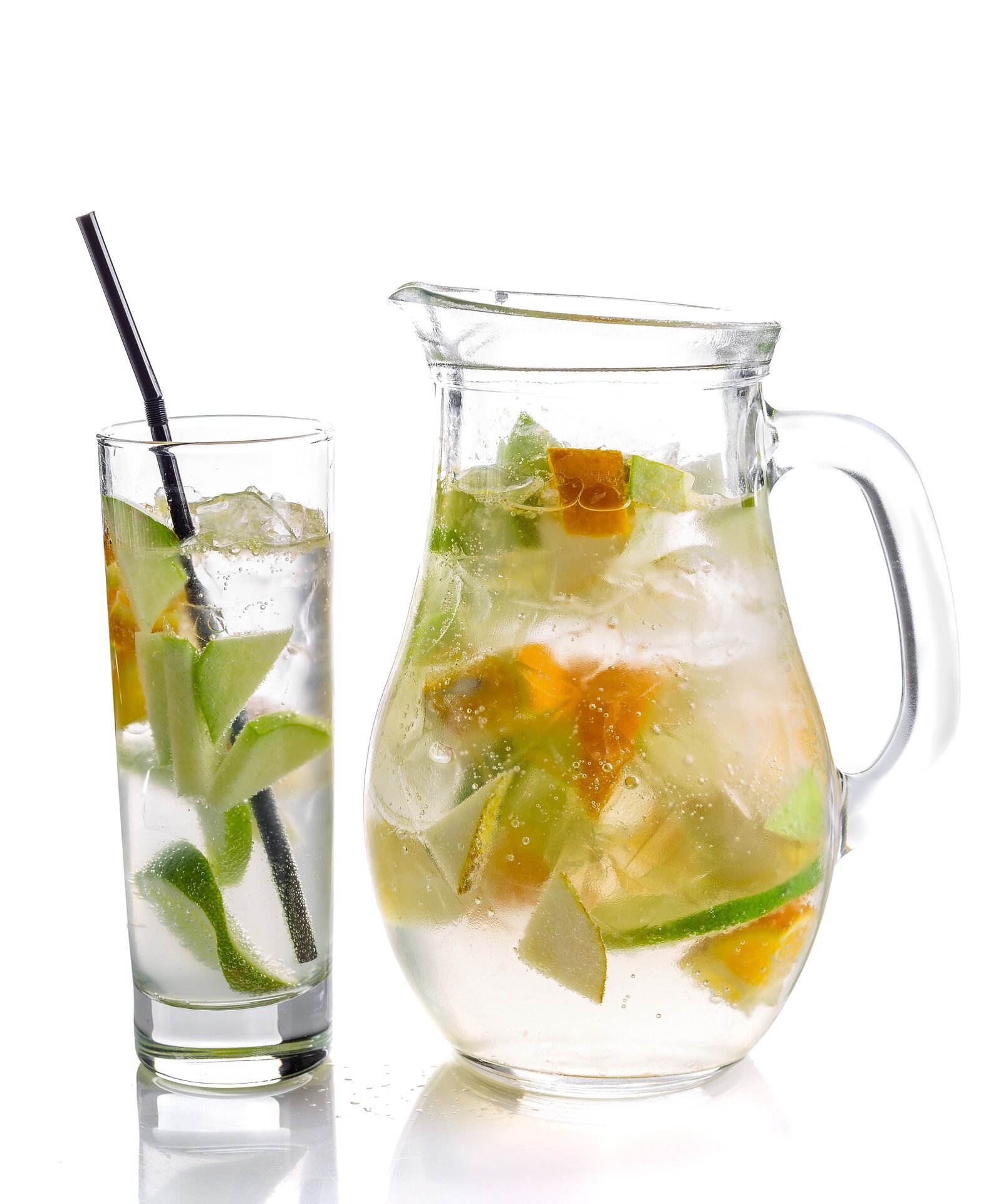 Cooling tea with lime and ginger