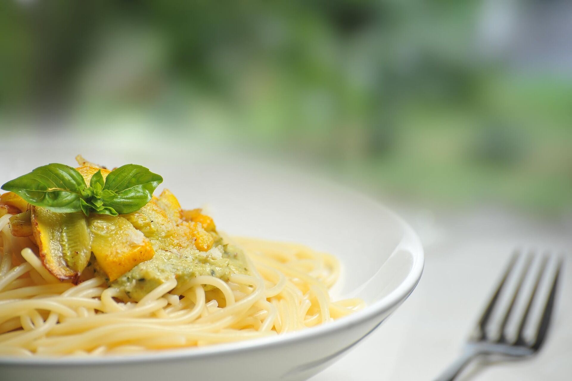 Pasta with turmeric