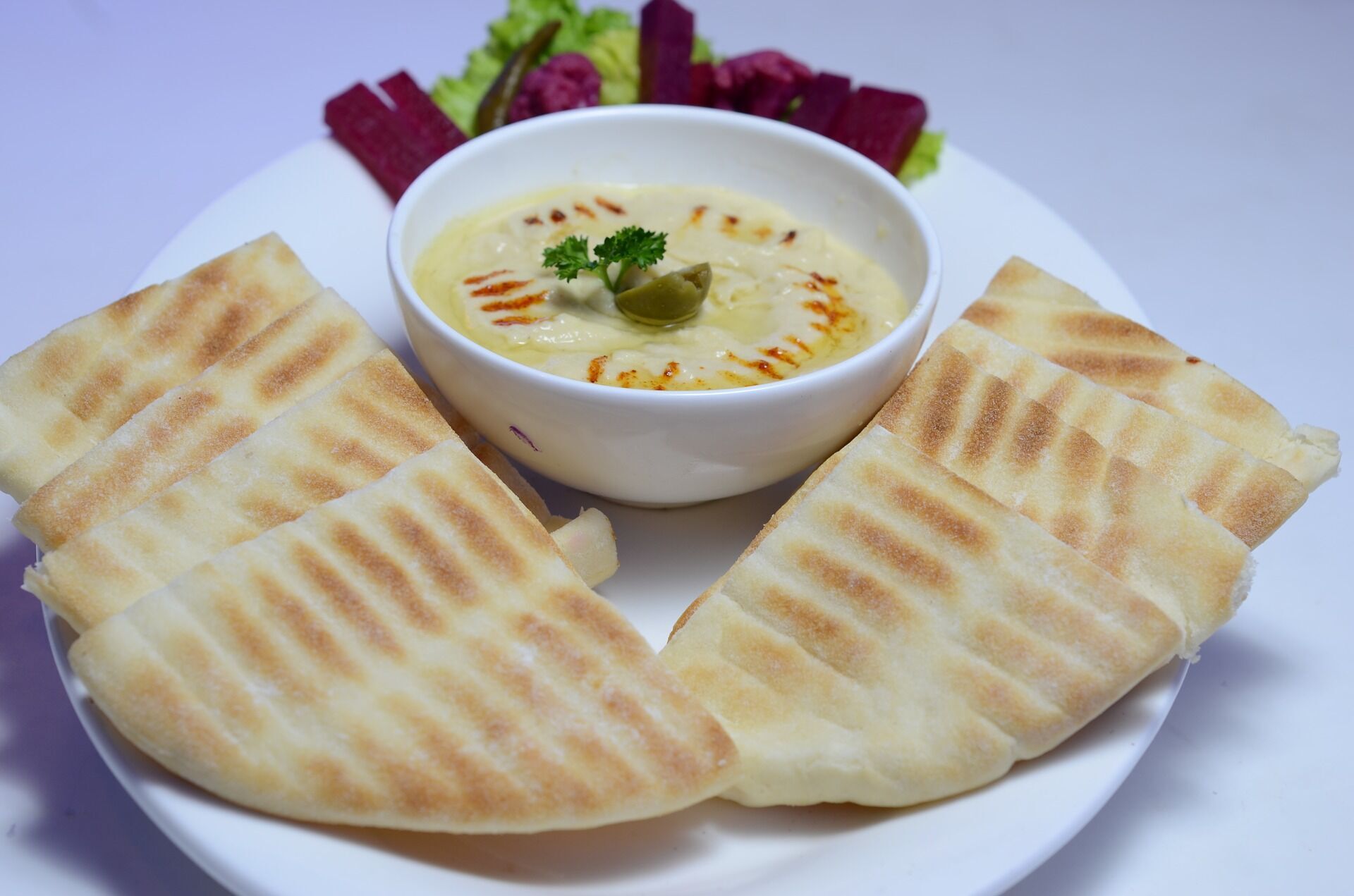 Pita bread with cheese