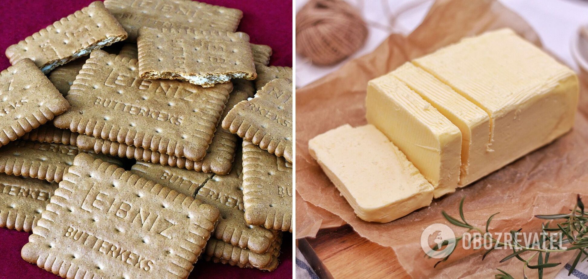 To prepare the cheesecake base, you will need butter and shortbread cookies