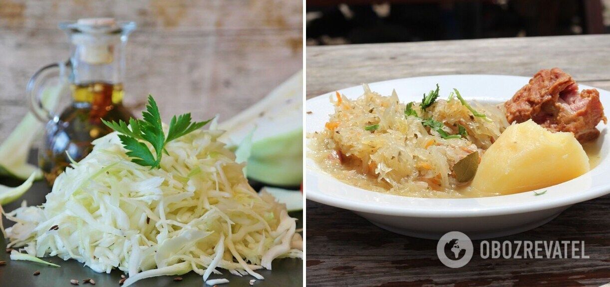 How to cook cabbage soup with dried mushrooms