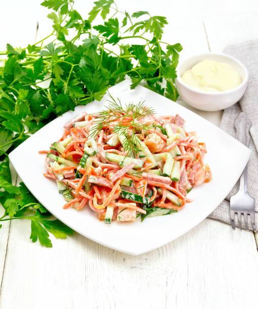 Salad with mayonnaise in 10 minutes