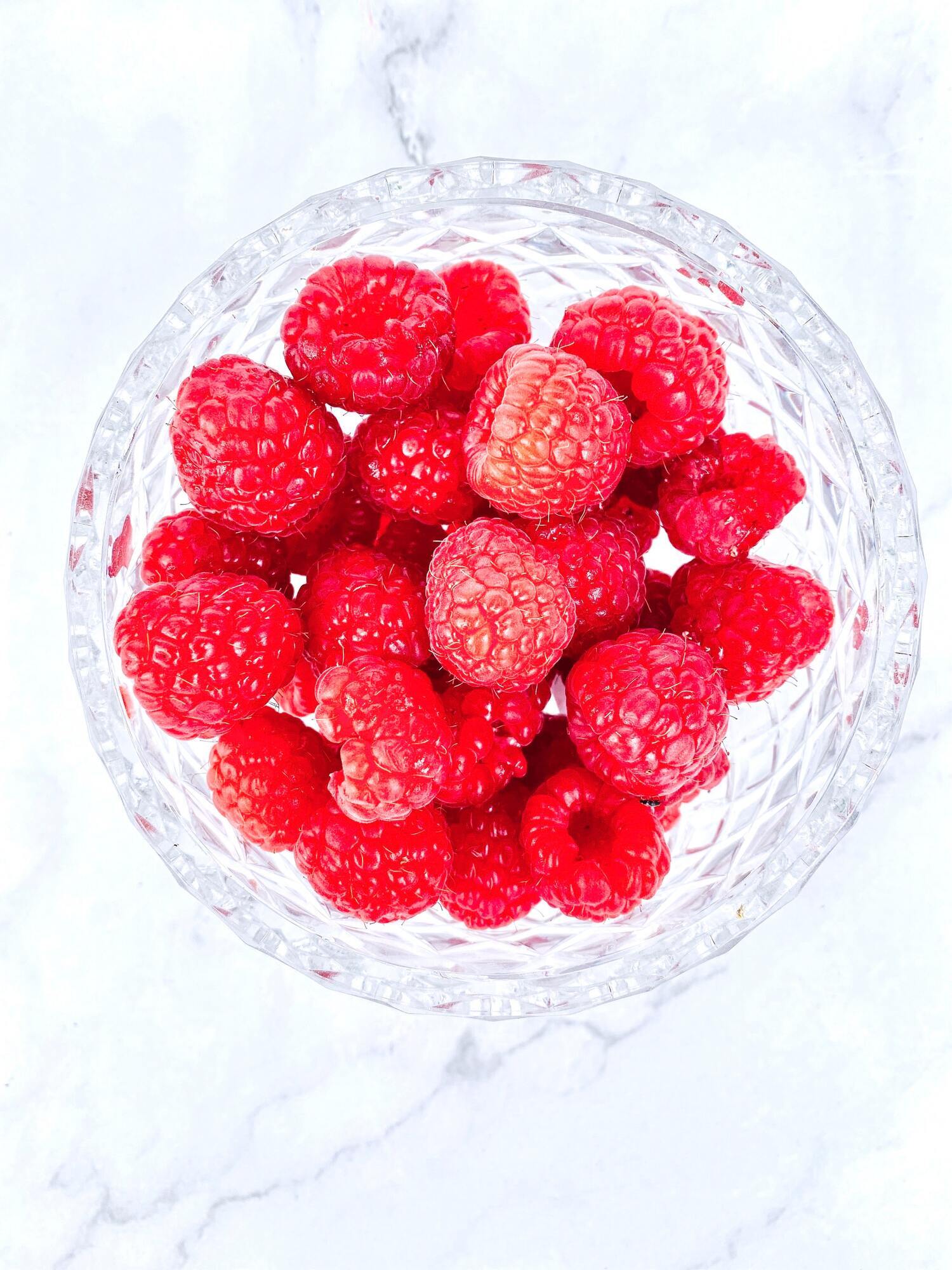 Frozen raspberries