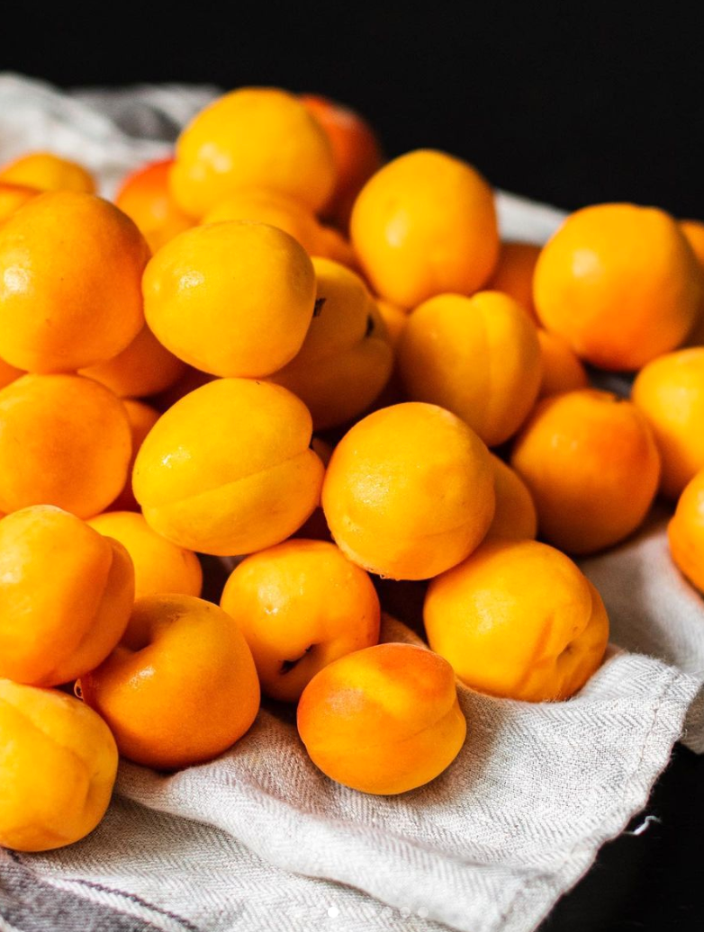 Apricots should be firm.