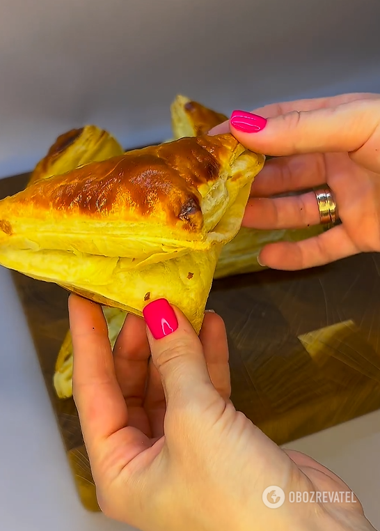 Basic strawberry puffs for tea: no need to knead the dough