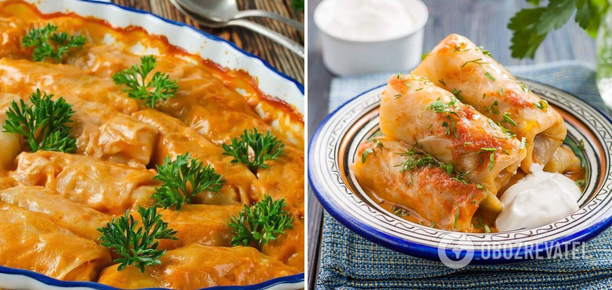 How to cook cabbage rolls with sweet potatoes