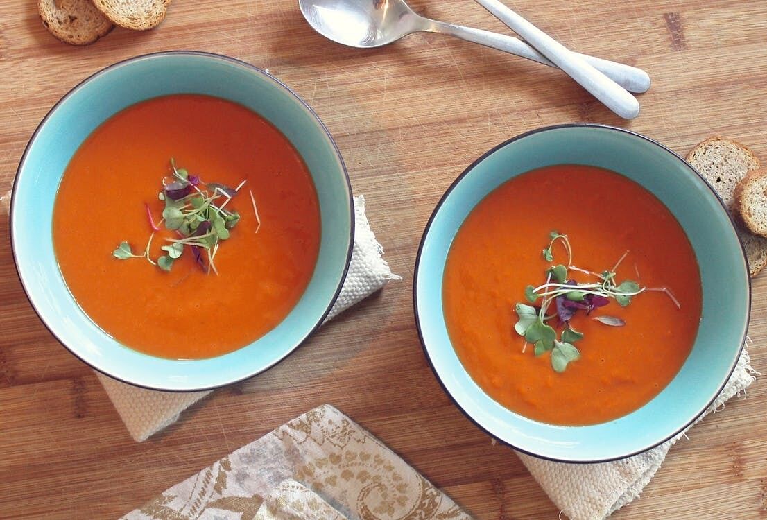 Classic recipe for gazpacho soup