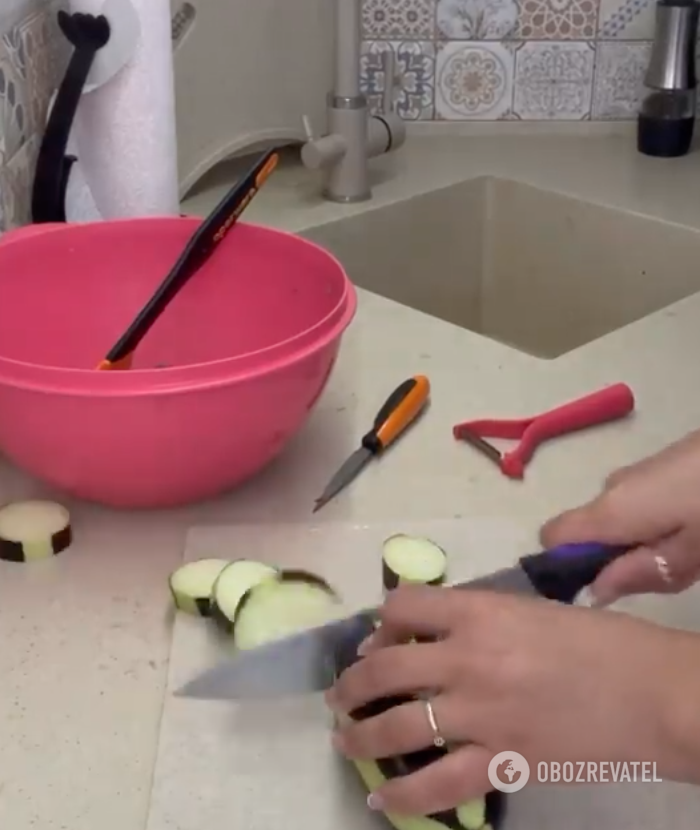 Eggplant for the dish