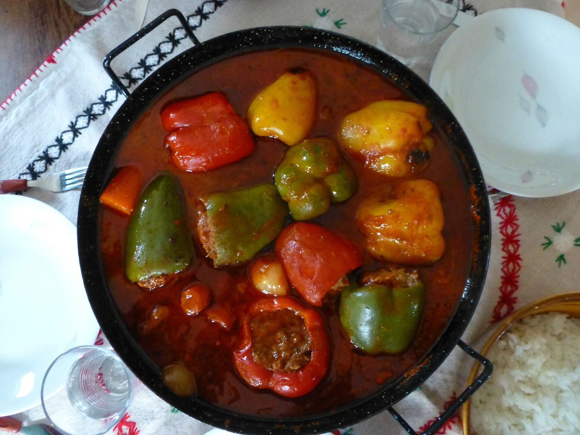 Delicious homemade stuffed peppers