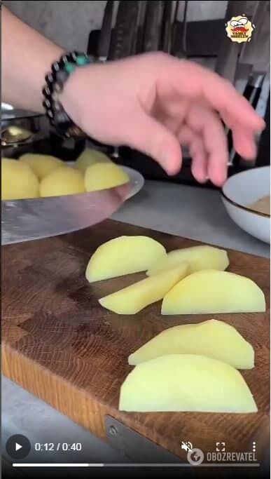 Country-style potatoes without frying: an unusual life hack