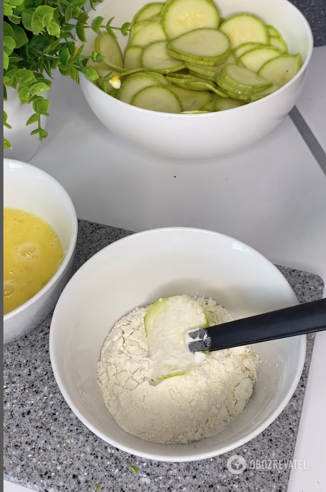 Batter for zucchini