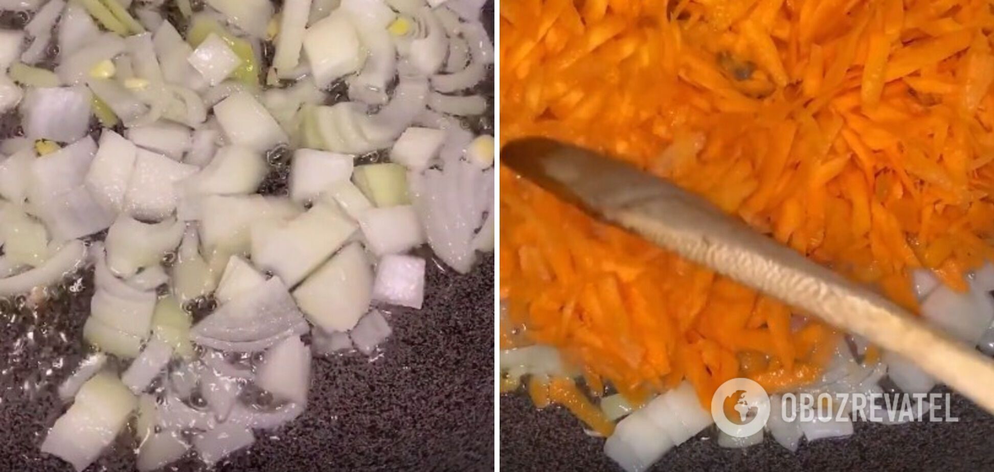 Onions and carrots
