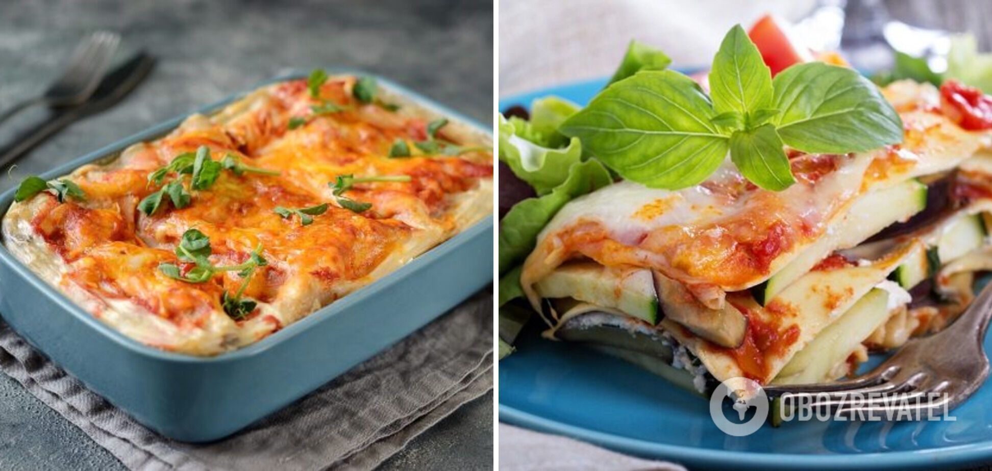 Lasagna recipe with mushrooms and meat