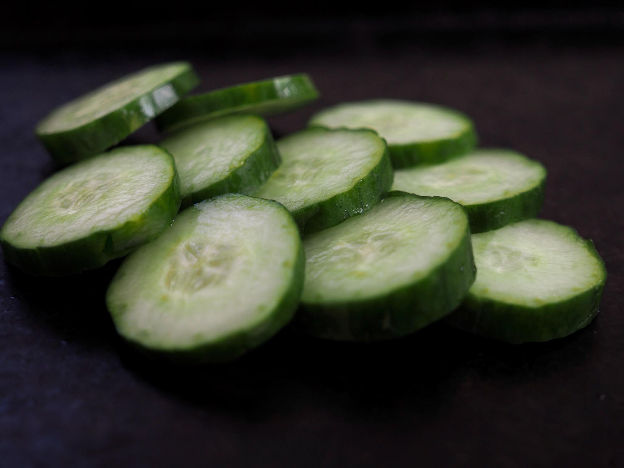 Fresh cucumber for the salad