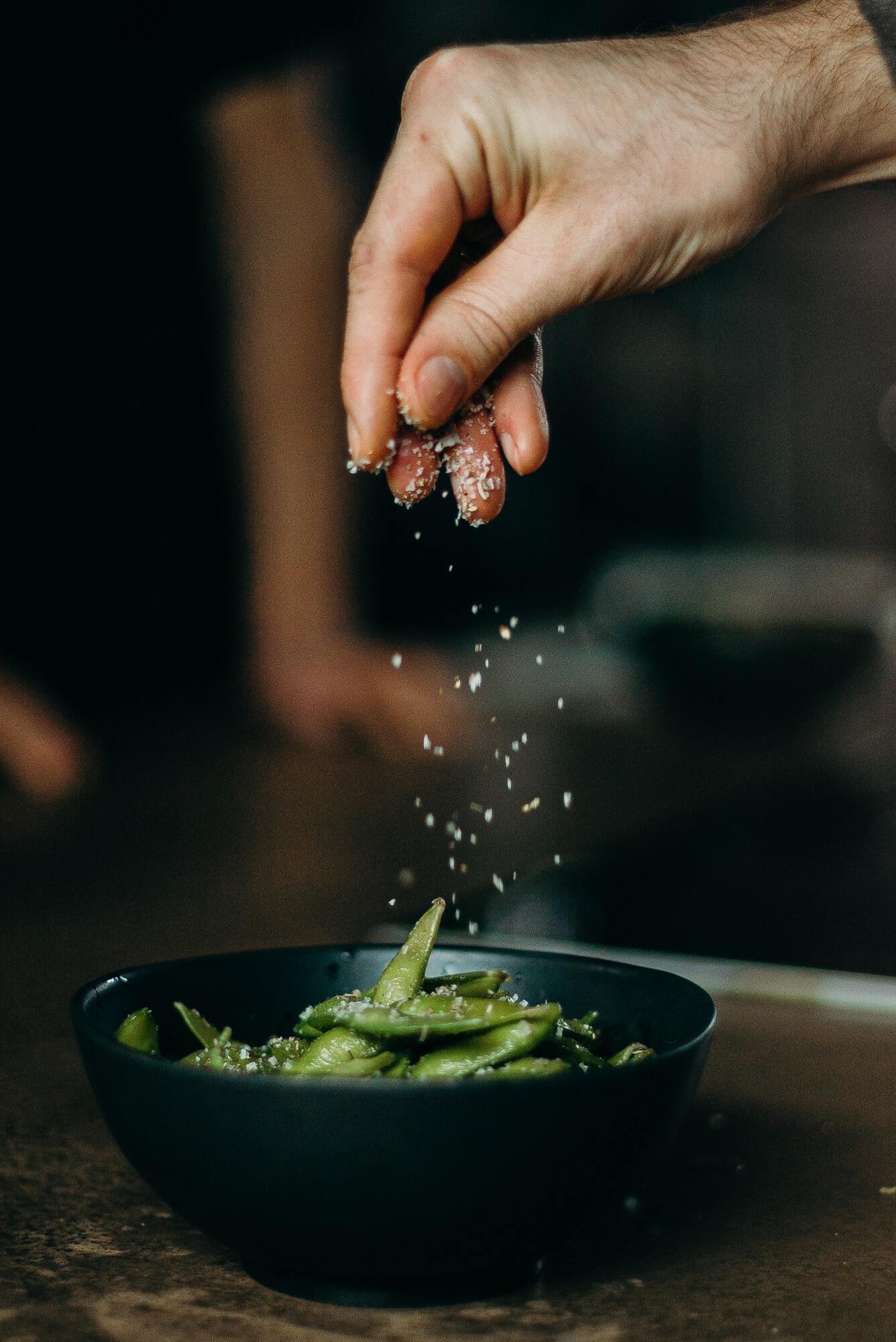 Dish with salt