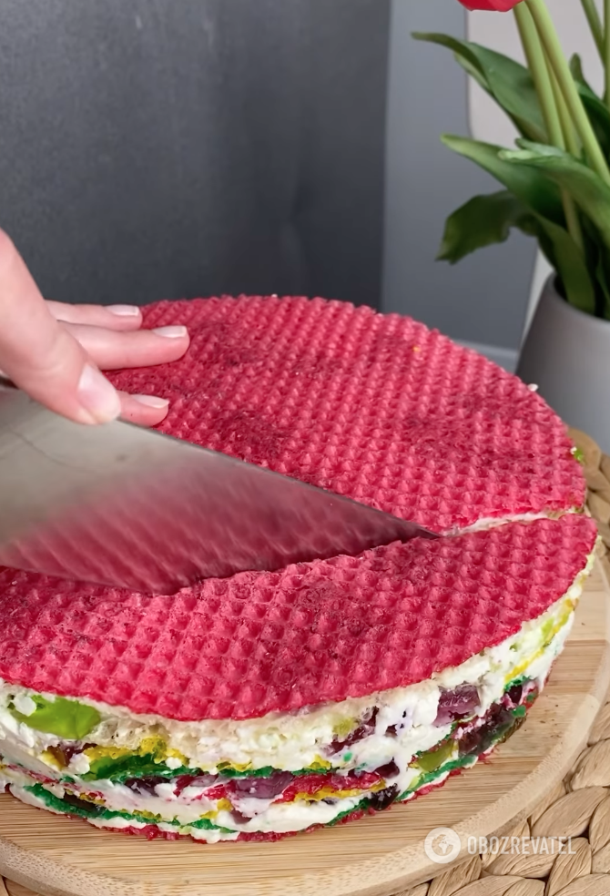 Delicious wafer cake