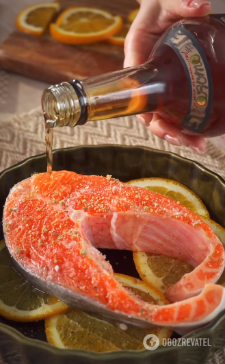 Salmon in brandy: how to make red fish taste even more delicious