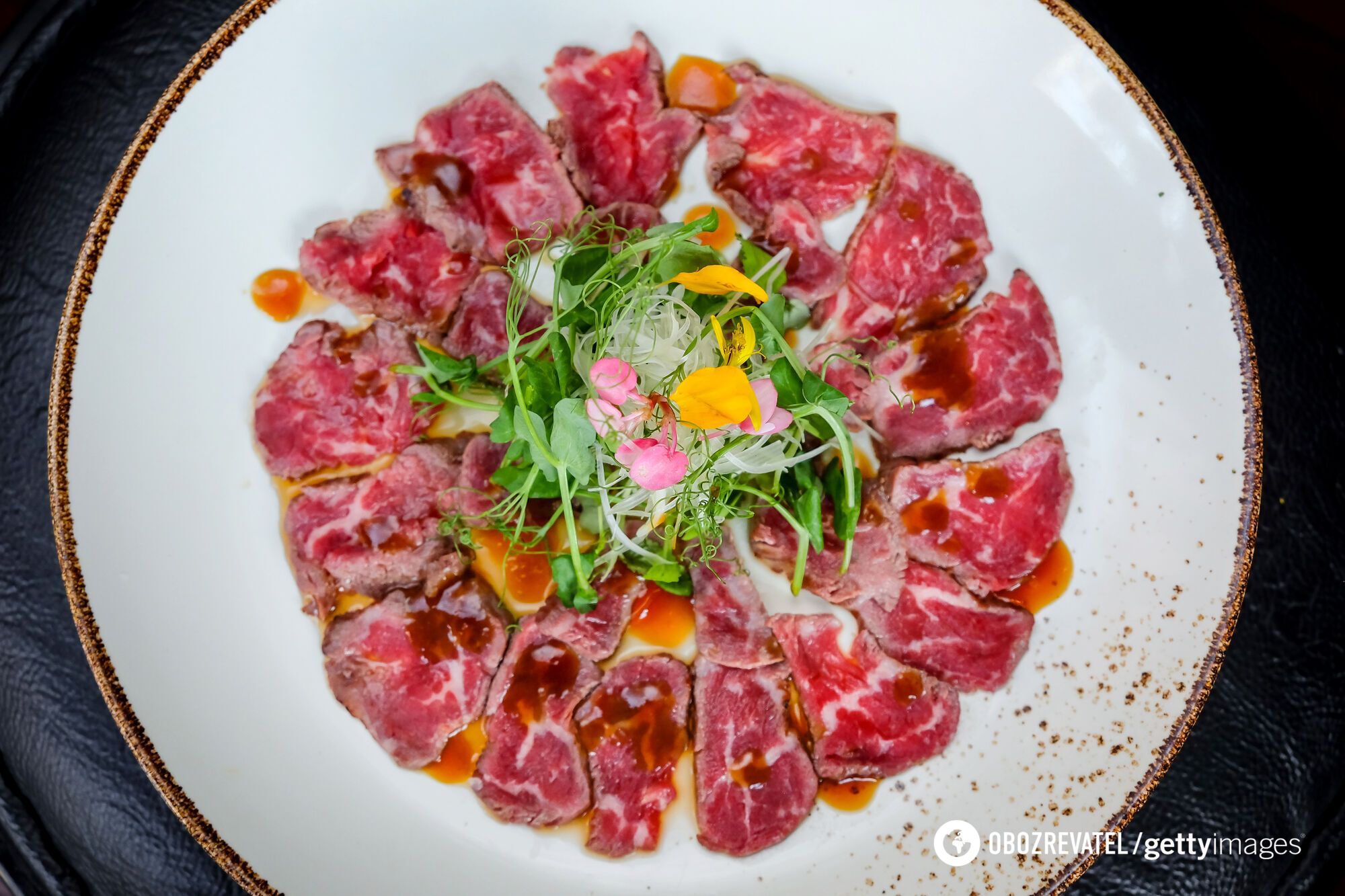 Beef carpaccio